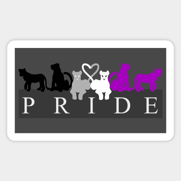 Ace Lion Pride Sticker by Ausplosion